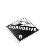 TOTALPACK&reg; 10 3/4 x 10 3/4" - Placard "Corrosive #8" 25 Units