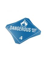 TOTALPACK&reg; 10 3/4 x 10 3/4" - Placard "Dangerous When Wet" 25 Units