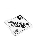 TOTALPACK&reg; 10 3/4 x 10 3/4" - Placard "Inhalation Hazardous #6" 25 Units