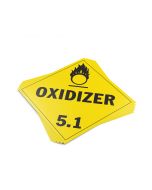 TOTALPACK&reg; 10 3/4 x 10 3/4" - Placard "Oxidizer 5.1" 25 Units