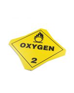 TOTALPACK&reg; 10 3/4 x 10 3/4" - Placard "Oxygen #2" 25 Units