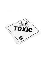 TOTALPACK&reg; 10 3/4 x 10 3/4" - Placard "Toxic #6" 25 Units