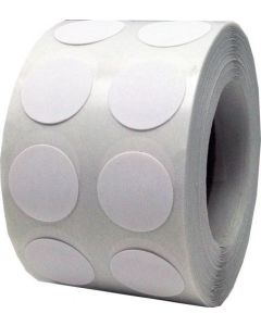 TOTALPACK® 1/2" Multi-Color  Dot Stickers Permanent Adhesive White Matte - 1000 Labels per Roll