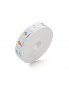 Custom Reinforced, Water-Activated Packing Tape By TOTALPACK&reg; - White 72 mm x 500 ft. 235 Grade, 6 Rolls Per Case