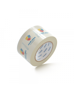 Custom Packing Tape By TOTALPACK® - Clear 3&quot; x 110 yds. 2.5 Mil, 24 Rolls Per Case
