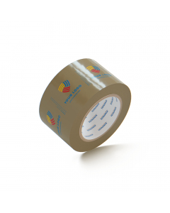 Custom Packing Tape By TOTALPACK® - Tan 3&quot; x 110 Yds. 2.0 Mil, 24 Rolls Per Case