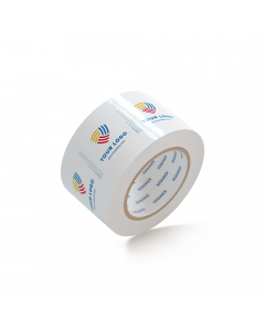 Custom Packing Tape By TOTALPACK® - White 3" x 110 yds. 2.0 Mil, 24 Rolls Per Case