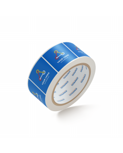 Custom Square Stickers By TOTALPACK® - 4 x 4" Round Corners Blue, 1000 Labels per Roll
