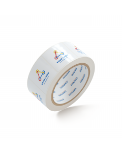 Custom Square Stickers By TOTALPACK® - 4 x 4" Round Corners White Gloss, 1000 Labels per Roll