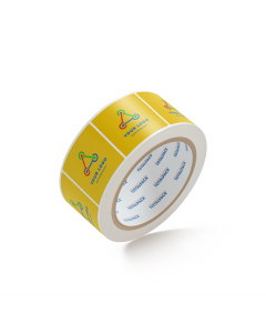Custom Square Stickers By TOTALPACK® - 2 x 2" Round Corners Yellow, 1000 Labels per Roll