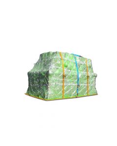 TOTALPACK® 127 x 98 x 167" XX-Large Pallet Cover 1 Mil, Green (96 x 125 x 118" - Cover Size) for Boeing 747 Aircraft, 36 Covers
