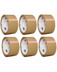 TOTALPACK® Tape Tan 2" x 55 Yds. 2.1 Mil 6 Rolls Per Case