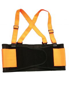 TOTALPACK® Economy Back Support Belt with Suspender - Medium Orange/Black, 1 Unit 