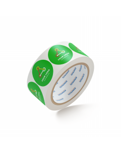 Custom Circle Stickers By TOTALPACK® - 3" Green, 1000 Labels per Roll