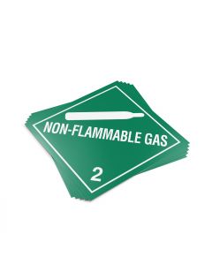 TOTALPACK&reg; 10 3/4 x 10 3/4" - Placard "Non Flamable Gas #2" 25 Units