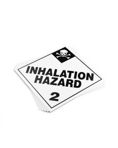 TOTALPACK&reg; 10 3/4 x 10 3/4" - Placard "Inhalation Hazard #2" 25 Units