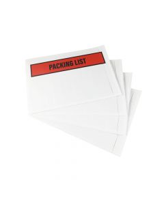 TOTALPACK® 4.5 x 5.5" "Printed Packing List" (Panel Face) Envelopes 1000 Per Case