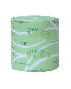 Green Heritage 4" X 3.1", 2 Ply High quality tissue 500 Sheets, 96 Rolls per Case