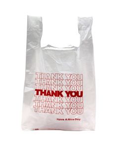 TOTALPACK® 12 x 6.5 x 20" Thank You Shopping Poly Bags 900 Units