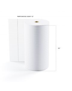 TOTALPACK® 1/8" x 60" x 550' (12) Perforated Air Foam Rolls, 1 Roll