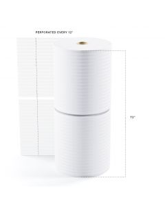 TOTALPACK® 1/8" x 36" x 550' (12) Perforated Air Foam Rolls, 2 Rolls