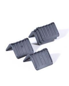 TOTALPACK® 2 x 2 x 3" - Black Plastic Strap Guards "Plastic Corner Protectors" 1000 Units