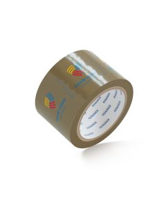 Custom Packing Tape By TOTALPACK® - Tan  3" x 55 yds.  2.0 Mil, 24 Rolls Per Case