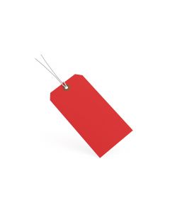 TOTALPACK® 4 1/4 x 2 1/8" 13 Pt. Red Manila Shipping Tags - Pre-Strung