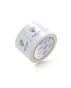 Custom Packing Tape By TOTALPACK® - White  3" x 55 yds.  2.0 Mil, 24 Rolls Per Case